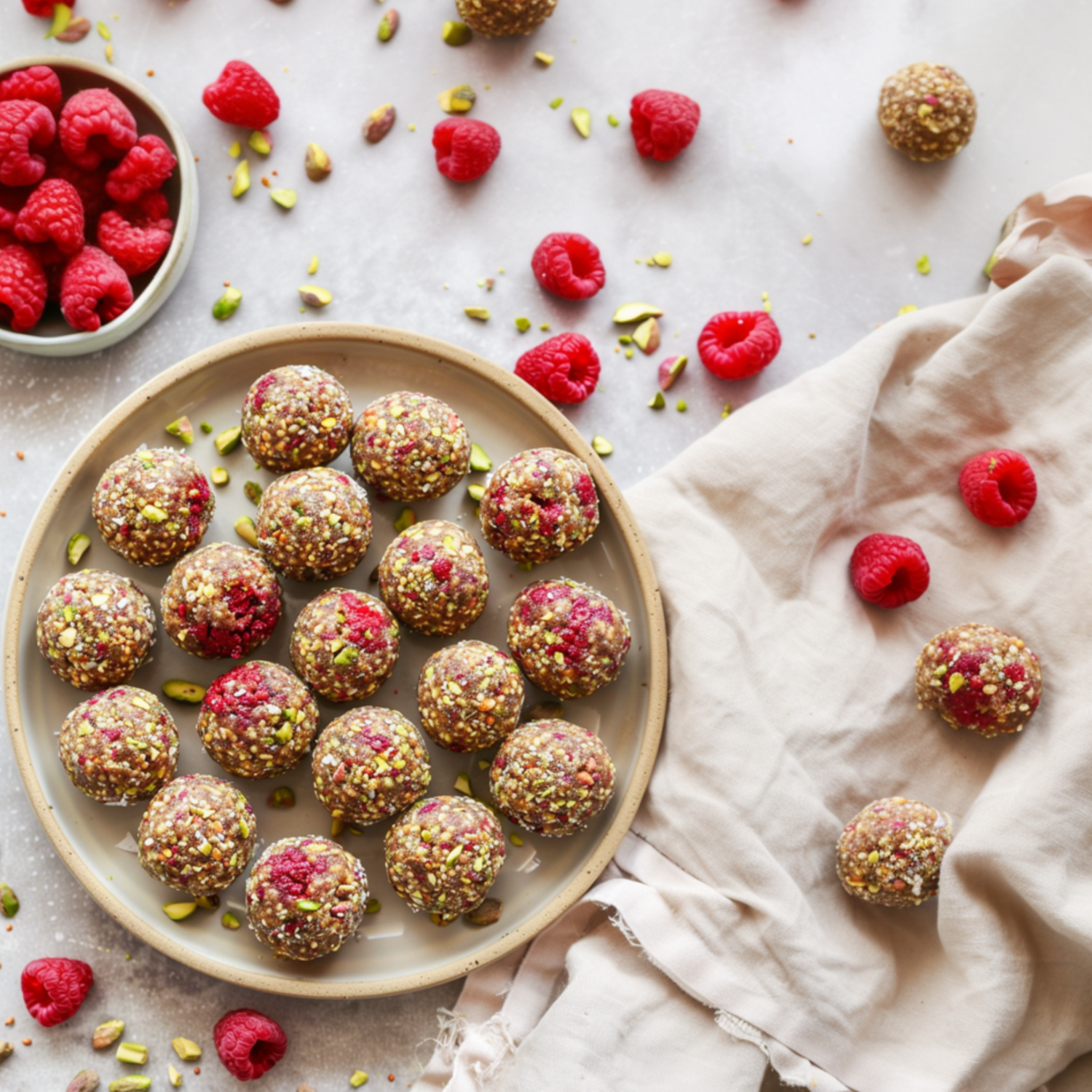 Energy-balls I Framboise & Pistache đ đ
