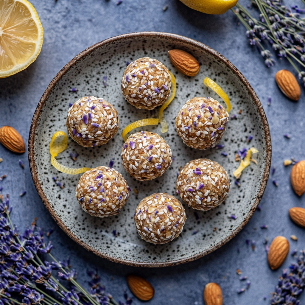 Energy-balls I Lavande, Amande & Citron 🌿🍋🪻