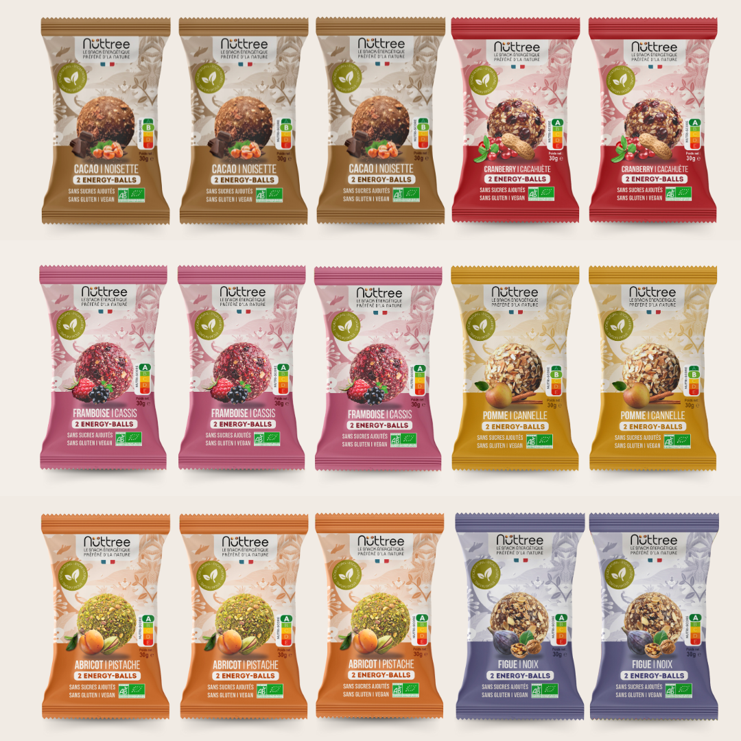PACK ENERGY-BALLS BIO - DÉLICE MIX DE 15 SACHETS