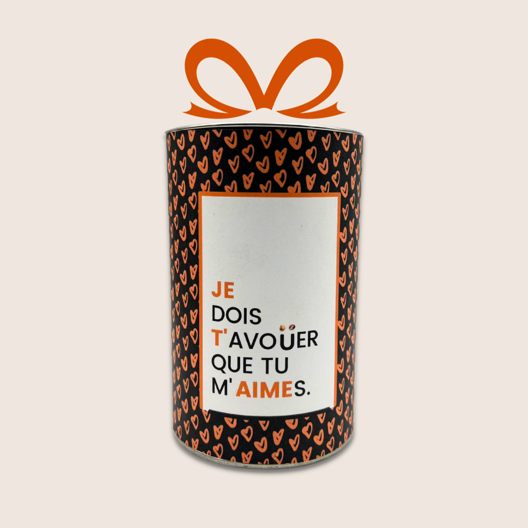 Boîte cadeau «JE DOIS T'AVOUER QUE TU M'AIMES»