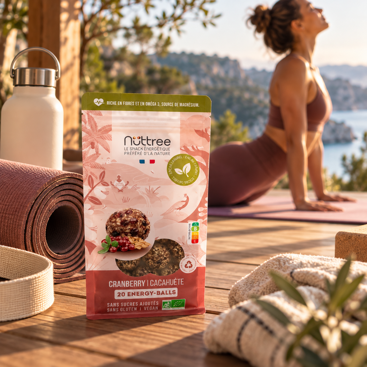 ENERGY-BALLS BIO - DÉLICE | CRANBERRY & CACAHUÈTE - SACHET DE 20