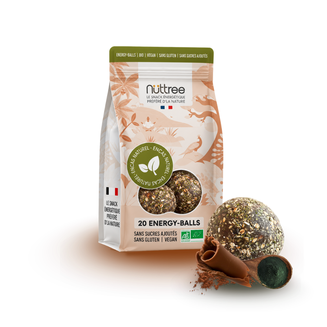 ENERGY-BALLS BIO - SERIE LIMITÉE | CACAO & SPIRULINE