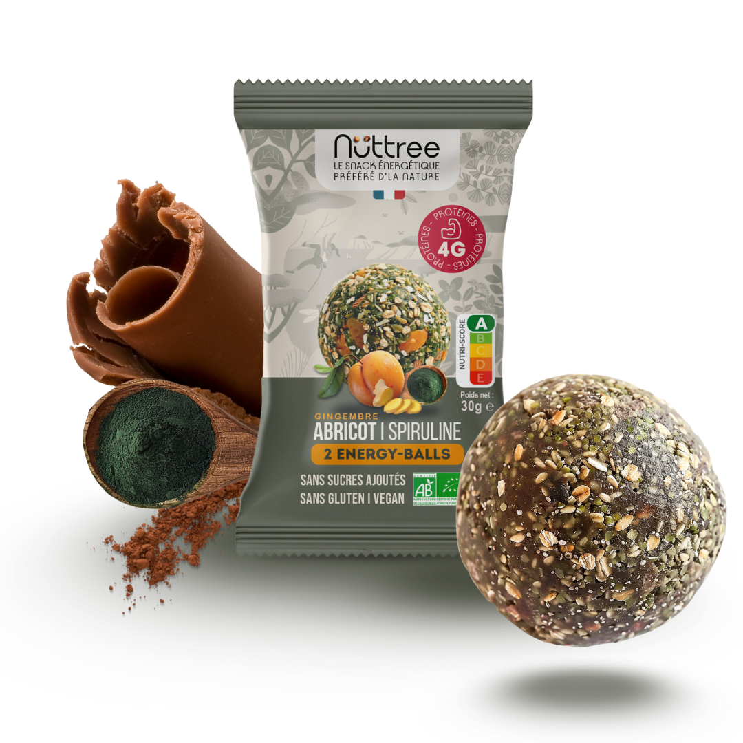ENERGY-BALLS BIO - PROTÉINÉ| CACAO & SPIRULINE