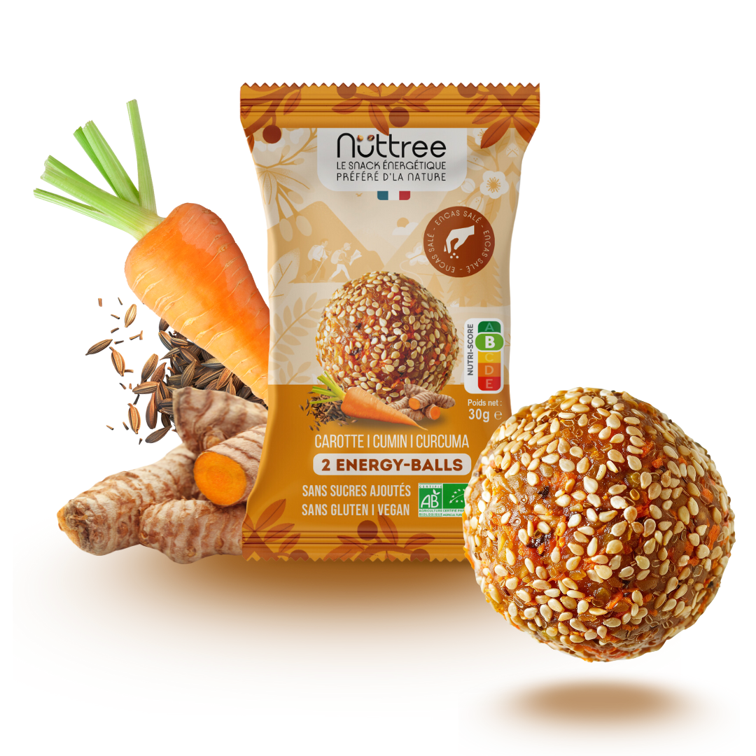 ENERGY-BALLS BIO - SALÉ | CAROTTE, CUMIN & CURCUMA