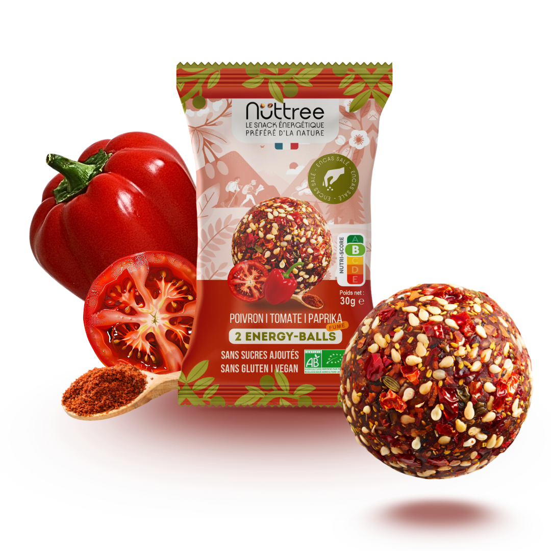 ENERGY-BALLS BIO - SALÉ | POIVRON, TOMATE & PAPRIKA FUMÉ
