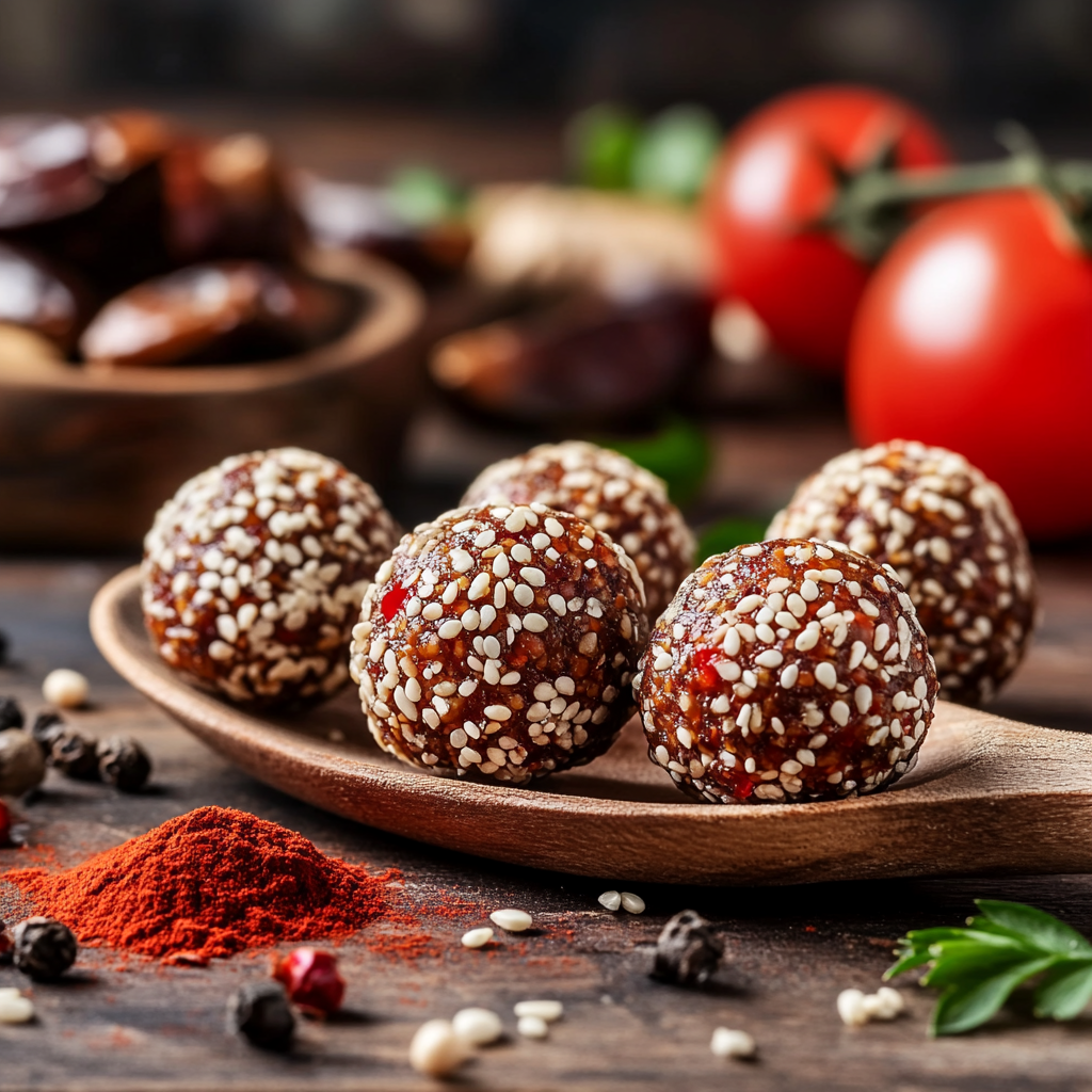 ENERGY-BALLS BIO - SALÉ | POIVRON, TOMATE & PAPRIKA FUMÉ