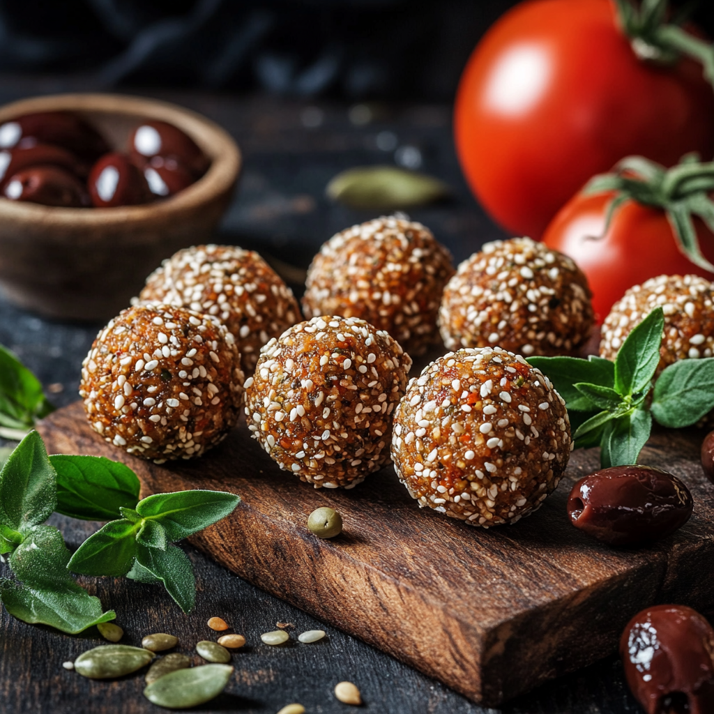 ENERGY-BALLS BIO - SALÉ | TOMATE, OLIVE & ORIGAN