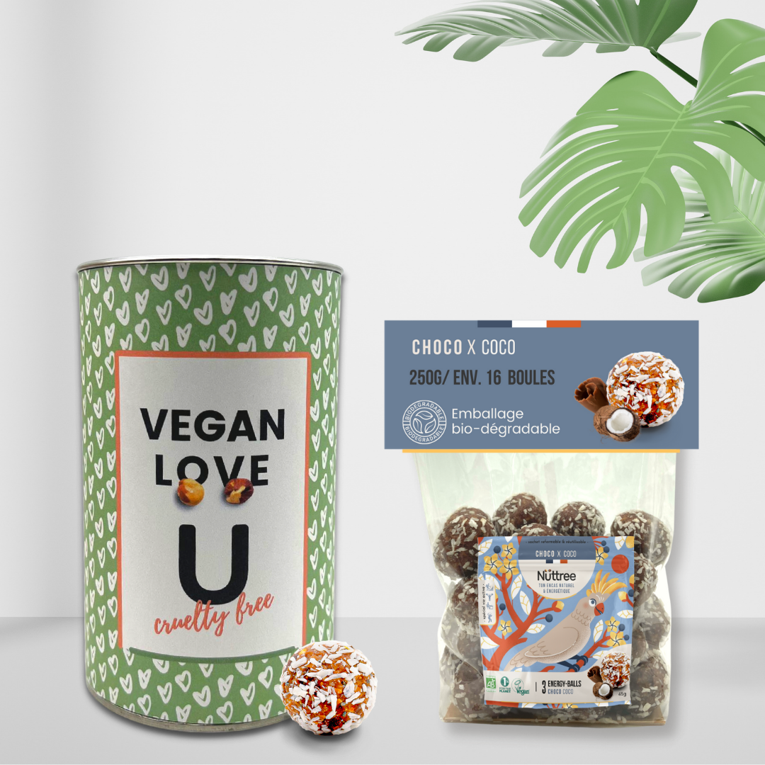 Boîte cadeau «VEGAN LOVE cruelty free»