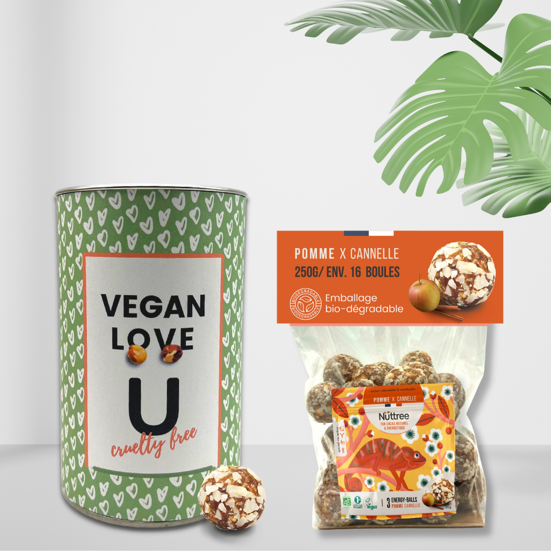 Boîte cadeau «VEGAN LOVE cruelty free»