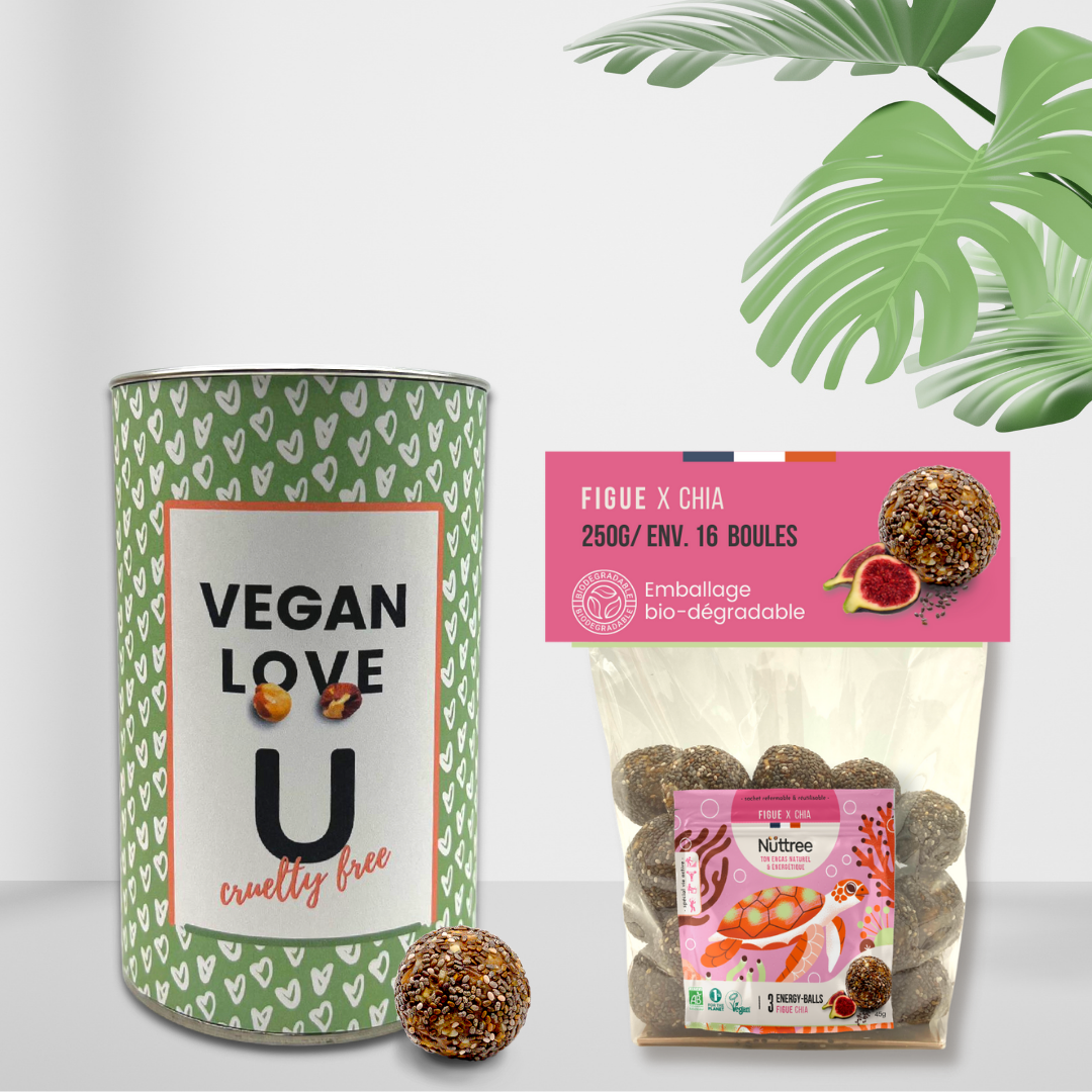 Boîte cadeau «VEGAN LOVE cruelty free»