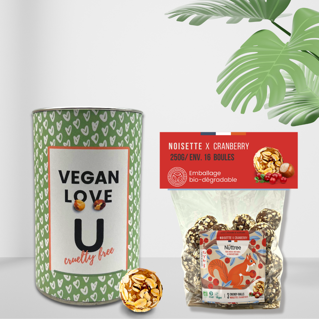 Boîte cadeau «VEGAN LOVE cruelty free»
