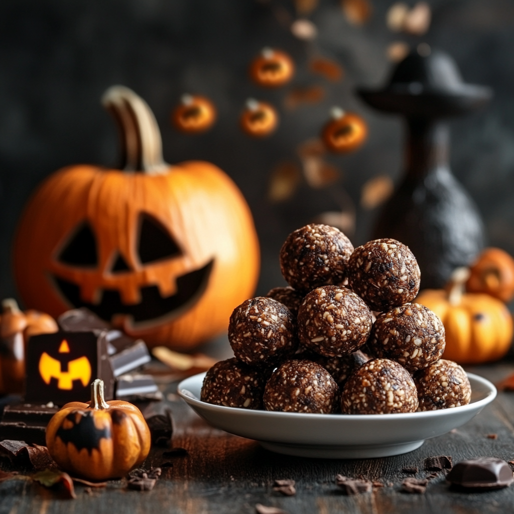 Energy Balls | Citrouille & Chocolat "Spéciale Halloween"
