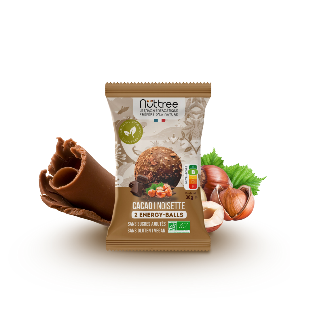 ENERGY-BALLS BIO - DÉLICE | CACAO & NOISETTE