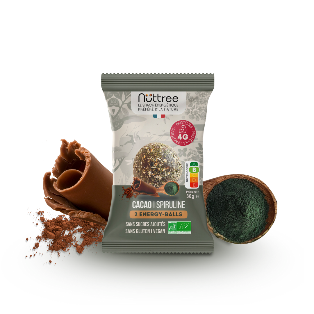 ENERGY-BALLS ORGANIC - PROTEIN | COCOA &amp; SPIRULINA