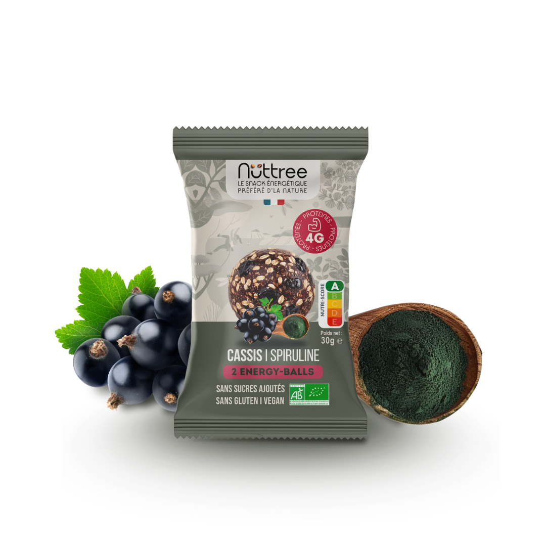 ENERGY-BALLS BIO - PROTÉINÉ | CASSIS & SPIRULINE