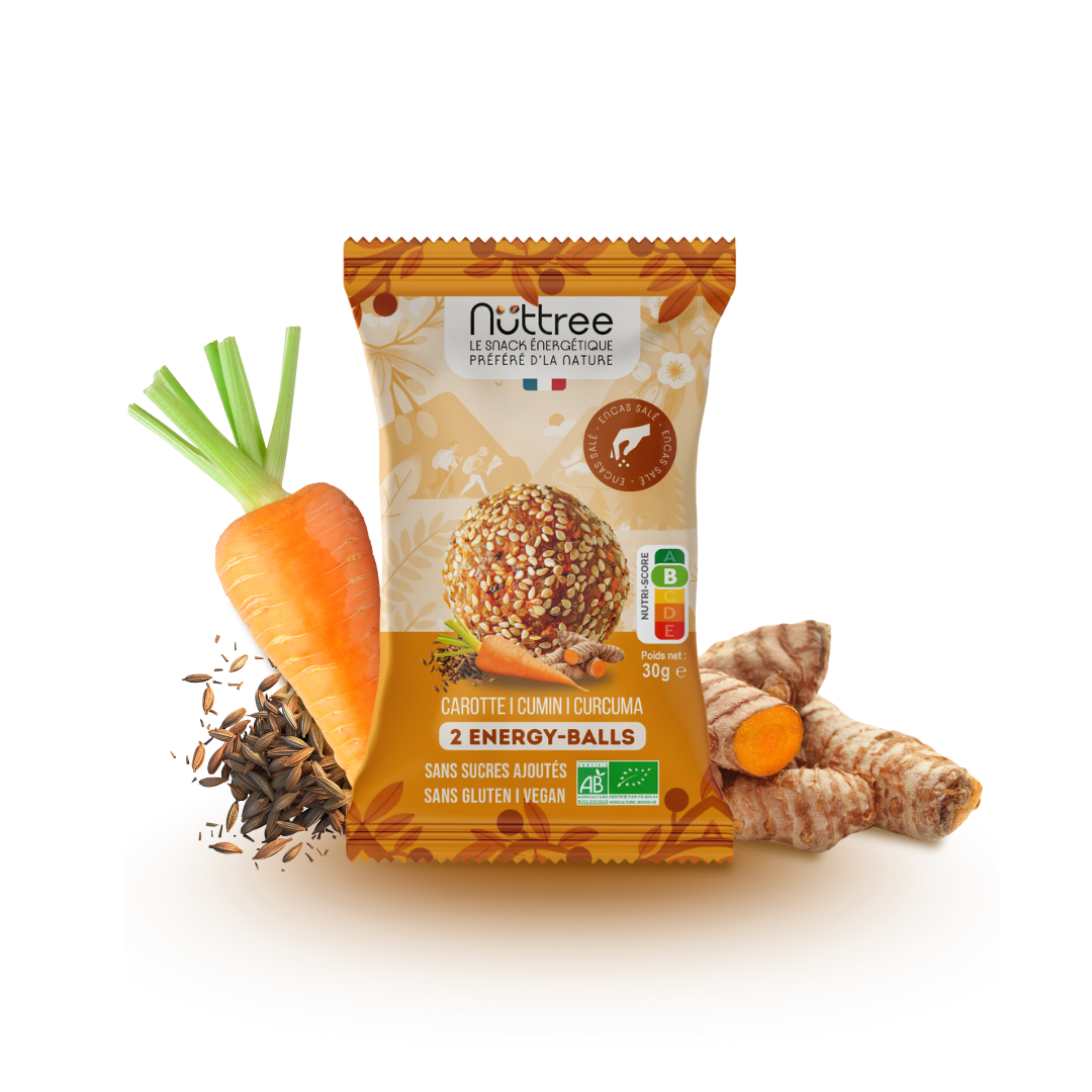 ENERGY-BALLS BIO - SALÉ | CAROTTE, CUMIN & CURCUMA