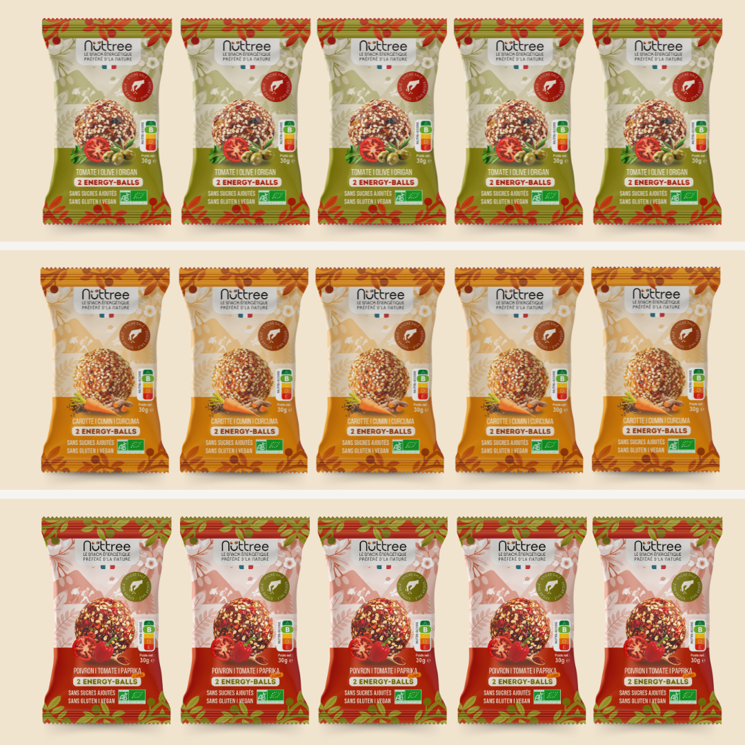 PACK ENERGY-BALLS BIO - SALÉ MIX DE 15 SACHETS