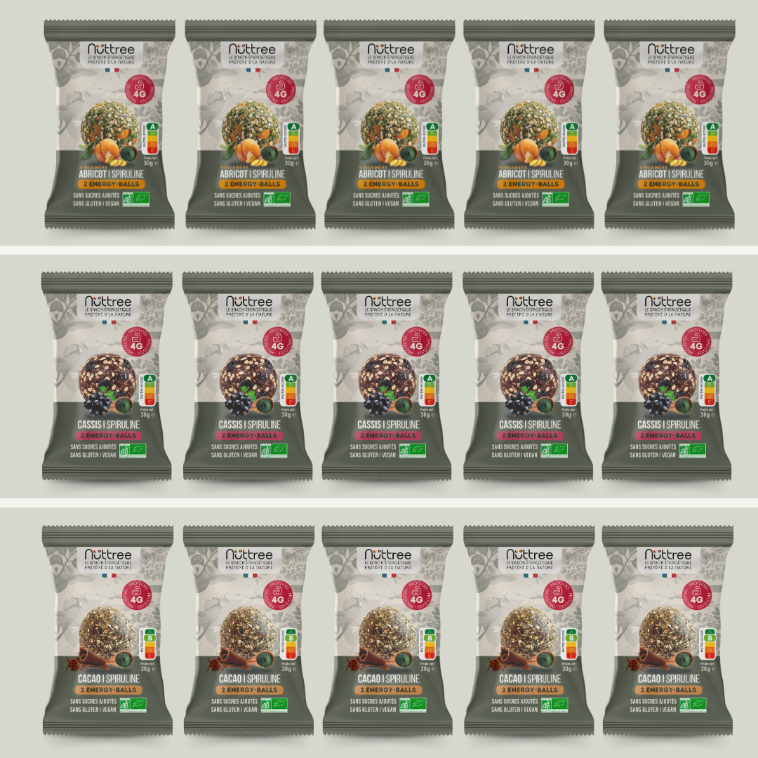 PACK ENERGY-BALLS BIO - PROTÉINÉ | MIX DE 15 SACHETS