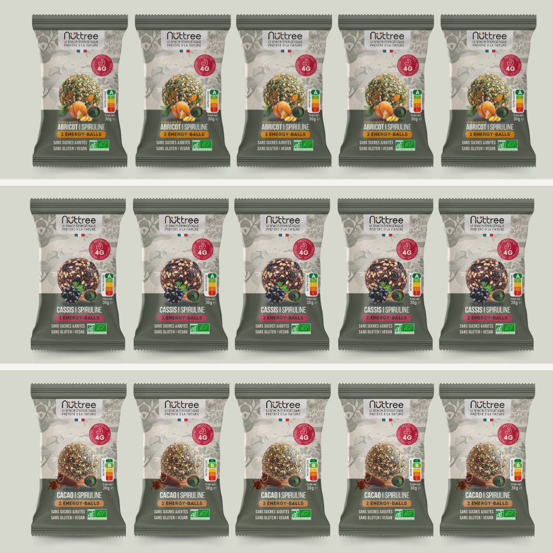 PACK ENERGY-BALLS BIO - PROTÉINÉ MIX DE 15 SACHETS