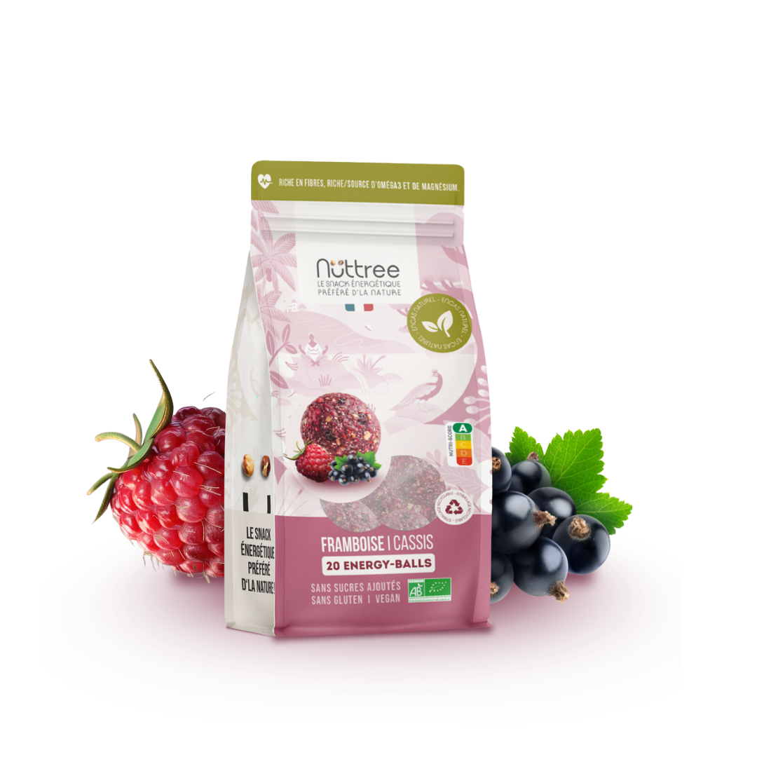 ORGANIC ENERGY-BALLS - DÉLICE | RASPBERRY &amp; BLACKCURRANT