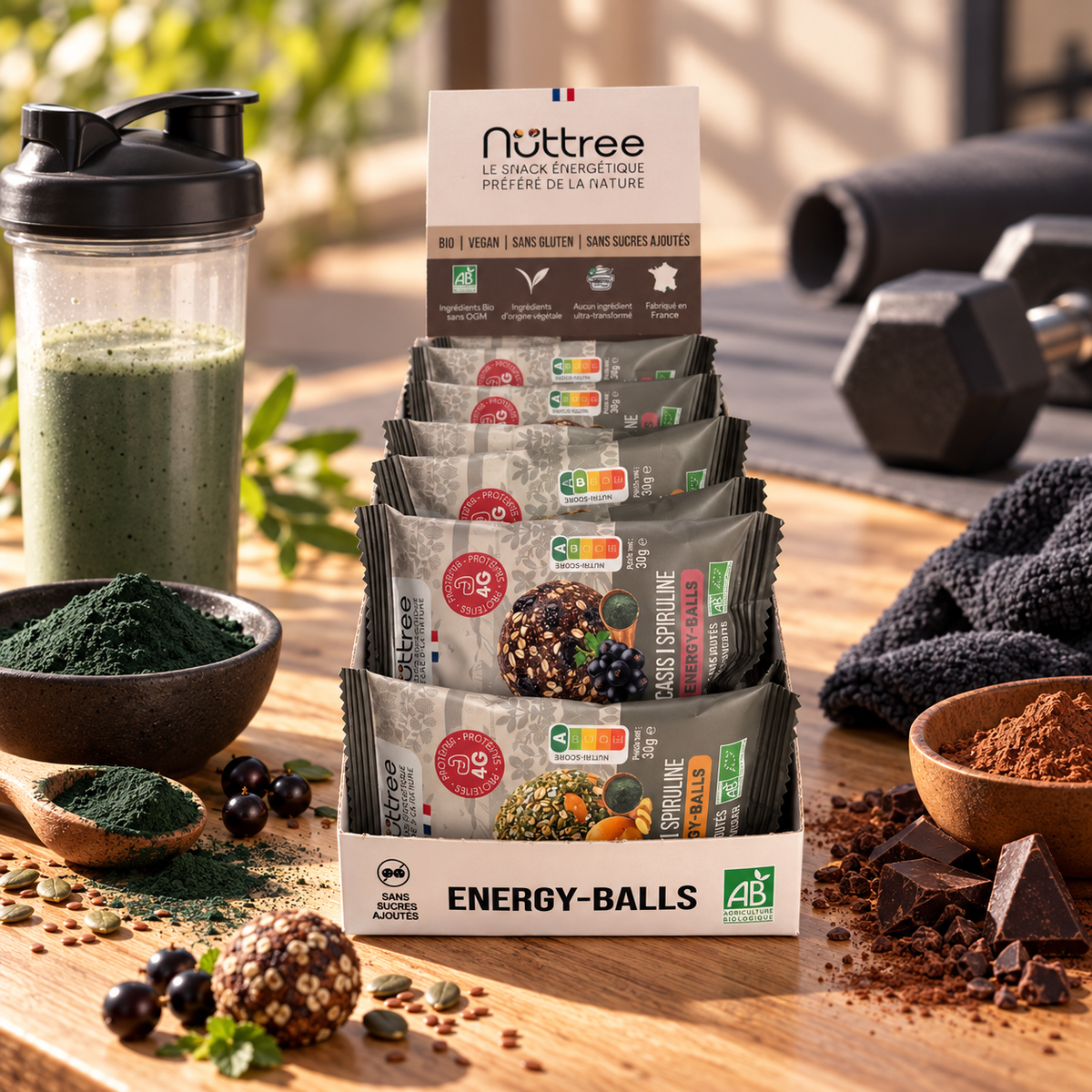 PACK ENERGY-BALLS BIO - PROTÉINÉ MIX DE 15 SACHETS