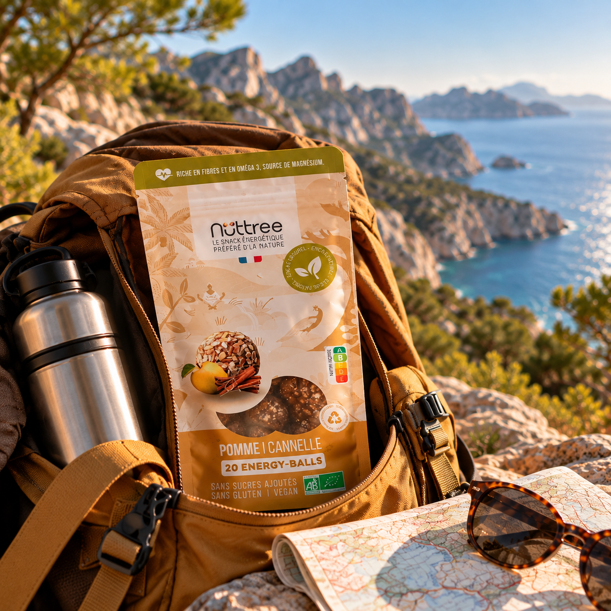 ENERGY-BALLS BIO - DÉLICE | POMME & CANNELLE - SACHET DE 20