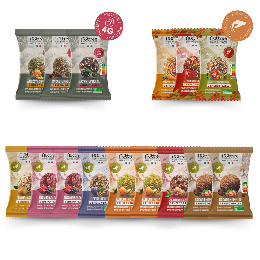 PACK ENERGY-BALLS BIO - DÉCOUVERTE MIX DE 15 SACHETS